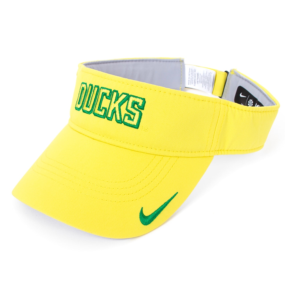 Classic Oregon O, Nike, Yellow, Visor, Performance/Dri-FIT, Accessories, Unisex, Sideline, Tonal, Ace, Practice, 882719